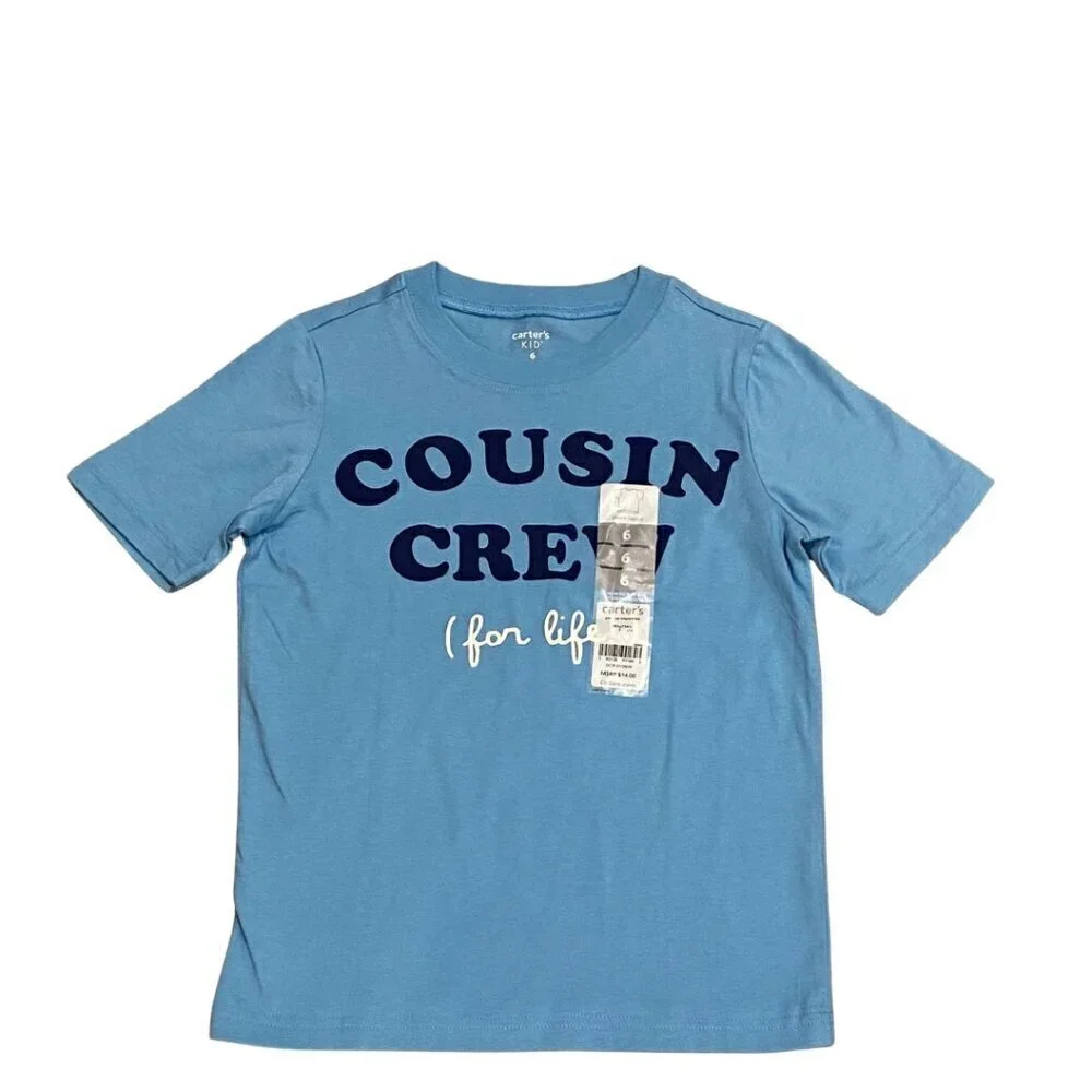 Carter's Cousin Crew for Life Boy's T-shirt - Size 6 - New!